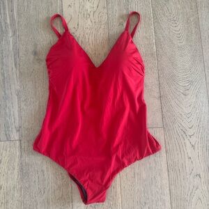 Calzendonia Cobey One Piece Swimsuit Red Size Large